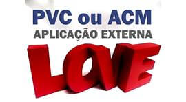 Ponto nº Leta caixa em ACM ou PVC para uso externo?